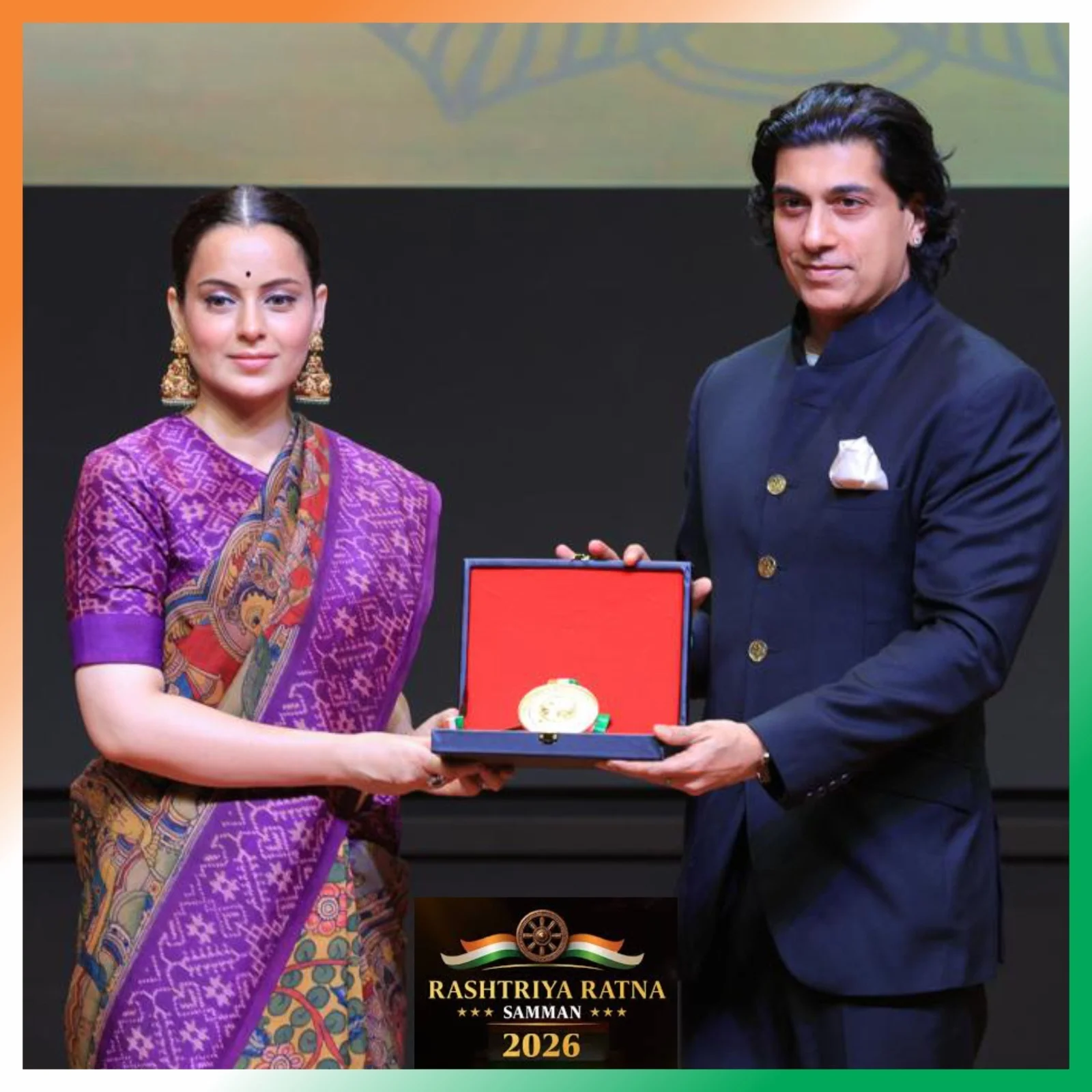 Honoured with the Rashtriya Ratna Samman